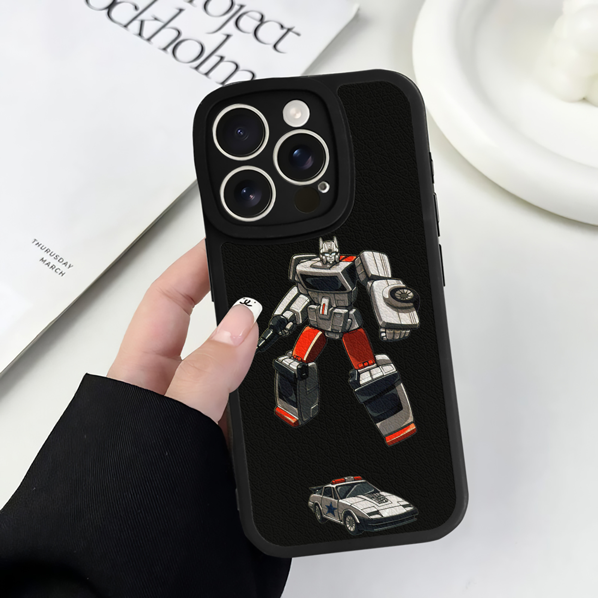 （画像用）  【iPhone 16シリーズ対応】シリコンスマホケース（レザー調） 材質：シリコン